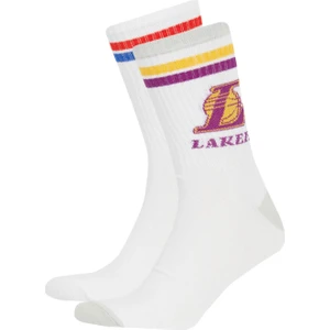 Erkek NBA Current Teams Rahat Lastikli 2'li Pamuklu Uzun Çorap A3071AXNS