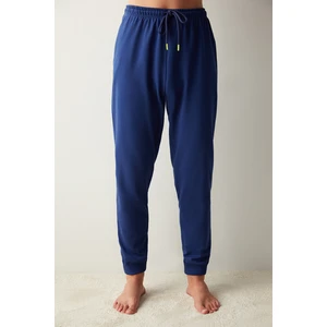 Erkek Düz Lacivert Jogger Pantolon