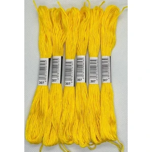 Almila Hobi Almila 6 Adet Tek Renk Etamin Kanaviçe Bileklik Brezilya Nakış Ipi 307