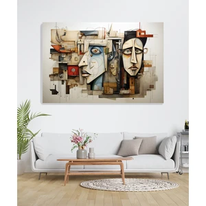 Ikiz Ruhlar Duvar Tablosu - Salon Oturma Yatak Odası Mutfak Genç Odası Ofis Için Kanvas Dekor