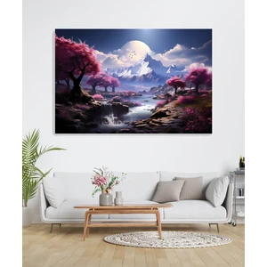 Sakura Huzuru Duvar Tablosu - Salon Oturma Yatak Odası Mutfak Genç Odası Ofis Için Kanvas Dekor