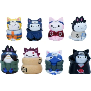 Küçük Boyutlu 8 Kedi Figürleri Yavru Naruto Sasuke Kakashi Gaara Sakura Itachi Shikamaru Bebek Süsleri (Yurt Dışından)