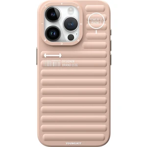 iPhone 15 Pro Max Uyumlu Kılıf Mat Renkli Tasarım Youngkit Original Serisi Kapak Pembe
