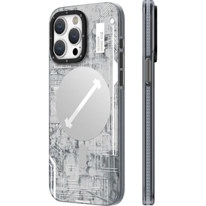 iPhone 15 Pro Max Uyumlu Kılıf Magsafe Şarj Özellikli Youngkit Technology Serisi Kapak Beyaz