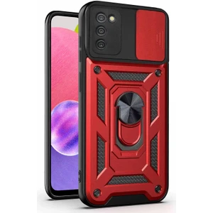 Samsung Galaxy A03S Kılıf Impact Resistant Kırmızı