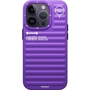 iPhone 14 Pro Uyumlu Kılıf Mat Renkli Tasarım Youngkit Original Serisi Kapak Mor