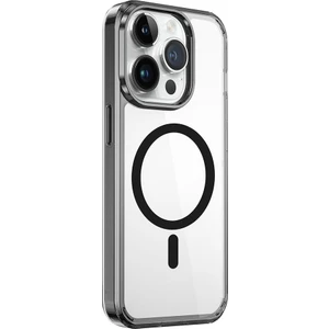 iPhone 15 Pro Uyumlu Kılıf Wiwu Magnetic Crystal Sert Pc Kapak Siyah
