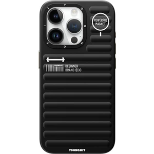 iPhone 15 Pro Max Uyumlu Kılıf Mat Renkli Tasarım Youngkit Original Serisi Kapak Siyah