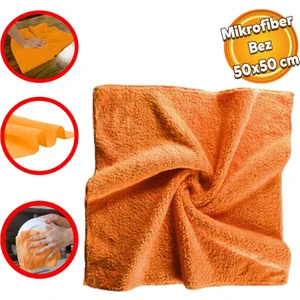 Automix Araba Araç Otomobil Otoiç Dış Ofis Ev Zemin Parke Kurulama Temizleme Mikrofiber Bez 50X50