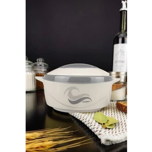 Paslanmaz Çelik Hazneli Yemek Termosu 500 ml Beyaz