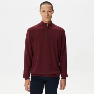 Nautıca Erkek Bordo Standart Fıt Dik Yakalı Uzun Kollu Triko S37104T.6GB