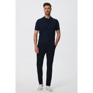 Lee Cooper Robert 1  Erkek Dokuma Pantolon Koyu Lacivert