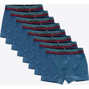 Çok Renkli 8'li Paket Erkek Çocuk Boxer 8M208