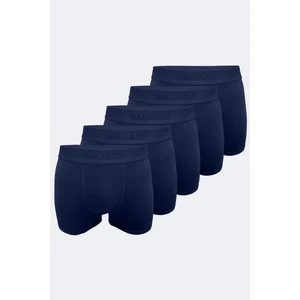 Erkek Lacivert 5 Li Paket Milan Modal Boxer 014