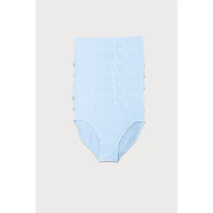 Kadın Beyaz 6 lı Paket Modal Dar Kalıp Extra Yüksek Bel Slip Külot 1955