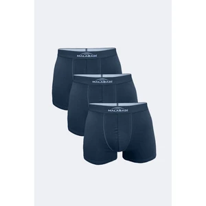Erkek Füme 3 Lü Pamuk Elastan Boxer 3M075