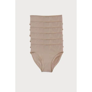 Kadın Ten 6 Lı Paket Modal Dar Kalıp Ara Bel Slip Külot 187