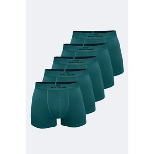 Erkek Yeşil 5 Li Pamuk Elastan Boxer 5M075