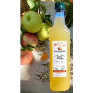 Doğal Bizden Doğal Elma Sirkesi Doğal Fermantasyon Yumuşak İçim Pet 1 lt