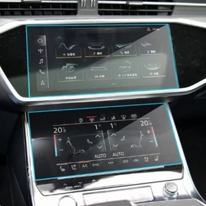 Audi A6 Navigasyon ve Alt Kontrol Paneli 9h Nano Ekran Koruyucu 2019 2020 2021 2022 2023