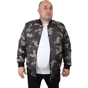 Moc Grande Mocgrande Büyük Beden Camouflage Pilot Mont 22822 Hakı
