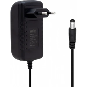 21 Volt - 1 Amper 5.5*2.5 Uçlu Şarjlı Matkap Adaptörü Yerli Üretim Adaptör Siyah