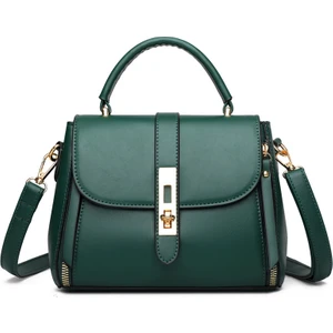 Chi Unique Yumuşak Deri Crossbody Çok Yönlü Retro Büyük Kapasiteli Omuz Çantası (Yurt Dışından)