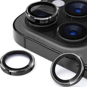 iPhone 15 Pro Uyumlu Kamera Lens Koruyucu Tam Kaplayan Temperli Hd Cam Kılıf Dostu Tasarım