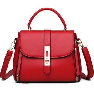Chi Unique Yumuşak Deri Crossbody Çok Yönlü Retro Büyük Kapasiteli Omuz Çantası (Yurt Dışından)