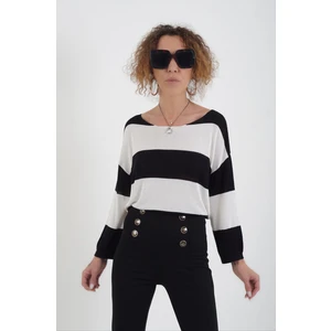 Zelish My Sister Kalın Çizgili Triko Kazak