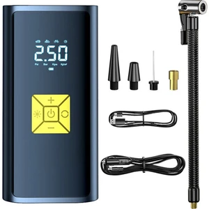 ST-9620B Dijital LED Işıklı Taşınabilir Şarjlı Araç Lastik Hava Şişirme Pompası