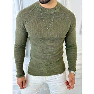 Elku Moda Kazak Slim Fit Naturel Örme Pamuk Tüylenmeyen Triko Dar Kesim Body Kazak