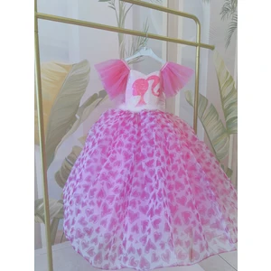 Kumsal's Kids Boutique Barbie Konseptli Tarlatanlı Gelinlik Abiye Elbise