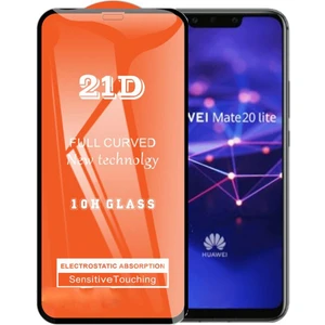 Huawei Mate 20 Lite Ekran Koruyucu 21D Tam Kaplayan Kırılmaz Cam Kavisli