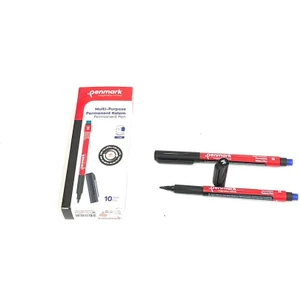 Asetat Kalemi (M) Siyah  Multi Purpose Japon Uç 1 mm 10' Lu  ( 1 Paket )