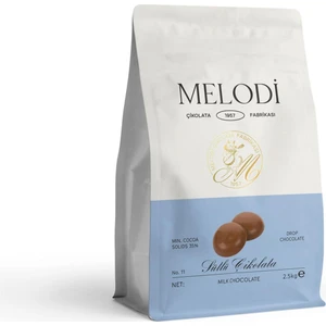 Melodi Çikolata Sütlü Pul Çikolata %35 2,5 kg