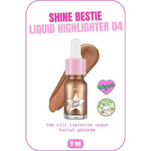 Shine Bestie Highlighter Işıltılı Likit Aydınlatıcı - 04 Sunset Pixie