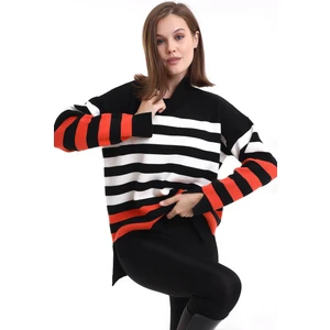 Irmak Kerekli Çizgili Balıkçı Yaka Triko Tunik 1416