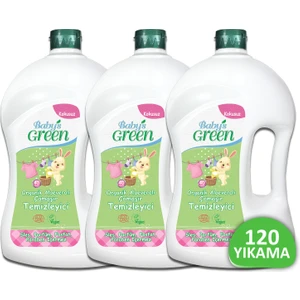Baby's Green 3'lü Set Organik Aloeveralı Bebek Çamaşır Temizleyici 1500 ml x 3 Adet (120 Yıkama)