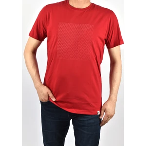 RYM-4510 Baskılı Bisiklet Yaka Tişört /kırmızı/2xl