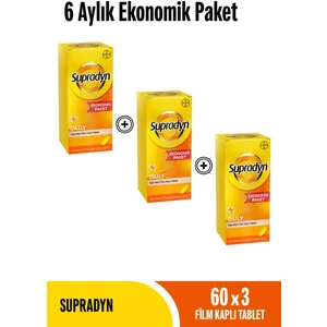 60X3 Film Kaplı Tablet 6 Aylık Ekonomik Paket