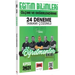 Yargı Yayınevi 2024 KPSS Eğitim Bilimleri Ölçme ve Değerlendirme Tamamı Çözümlü 24 Deneme