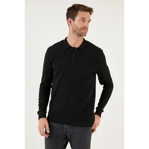% 100 Pamuk Relaxed Fit Düğmeli Polo Yaka Sweat Erkek Sweat 5905501