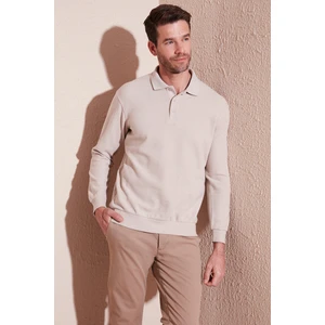 Pamuk Karışımlı Regular Fit Polo Yaka Kazak Erkek Kazak 456223