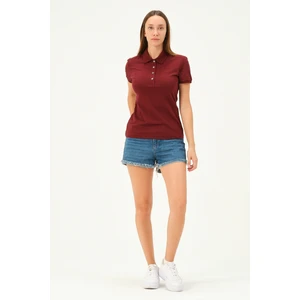 Kadın Regular Fit Polo Yaka T-Shirt