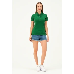 Kadın Regular Fit Polo Yaka T-Shirt