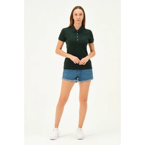 Kadın Regular Fit Polo Yaka T-Shirt