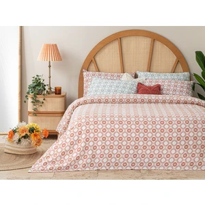 English Home Daisy Cell Baskılı Tek Kişilik Pike 150X220 cm Kiremit