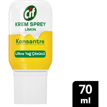 CİF Krem Sprey Ultra Yağ Çözücü Limon Konsantre 70 Ml