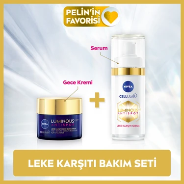 NIVEA Luminous630 Leke Karşıtı Serum 30ml ve Luminous630 Leke Karşıtı Gece Yüz Kremi